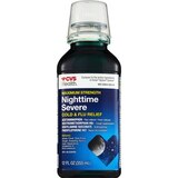 CVS Health Maximum Strength Nighttime Severe Cold & Flu Relief Liquid , 12 OZ, thumbnail image 2 of 10