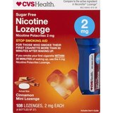 CVS Health Sugar Free Nicotine 2mg Lozenges, Cinnamon, 108 CT, thumbnail image 1 of 9