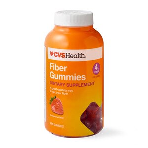 CVS Health Fiber Gummies, Strawberry, 175 Ct