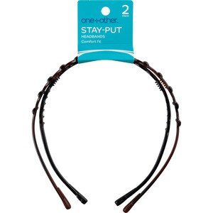 Beauty 360 Active Headwrap Stay-Put Performance Won't Tug Hair NEW on Card 4 Ct.