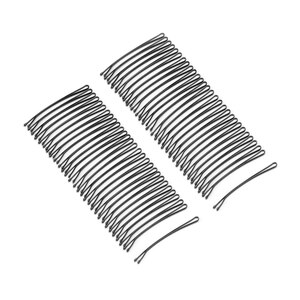 Conair - Horquillas para el cabello curvas, sujeción fuerte, negras