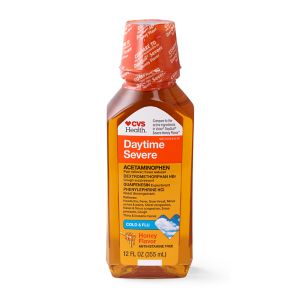 CVS Health Daytime Severe Cold and Flu Liquid Relief, 12 OZ, Honey