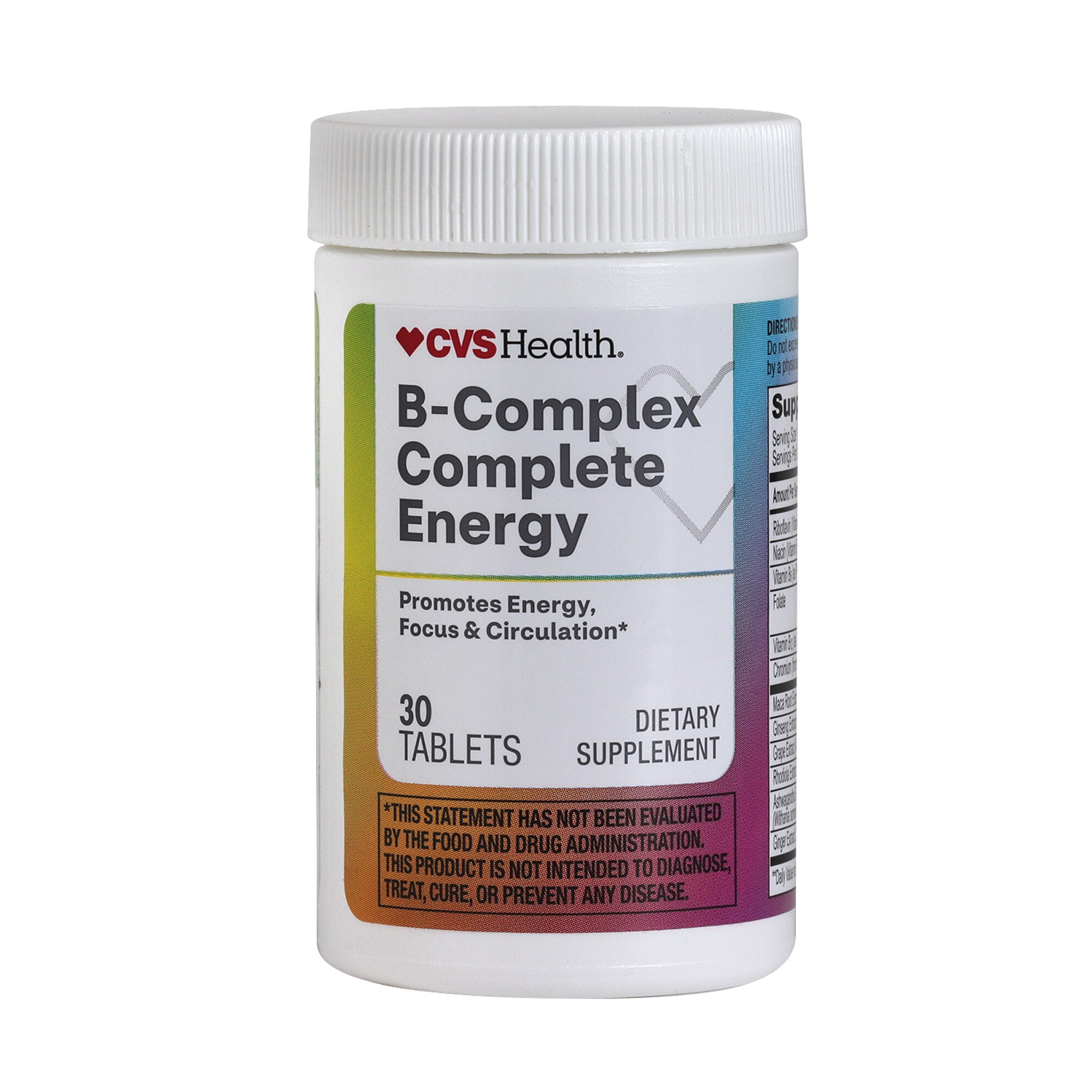 CVS Health B Complex Complete Energy Tablet, 30 Ct