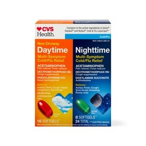 CVS Health Daytime And Nighttime Severe Cold & Flu Relief Caplets
