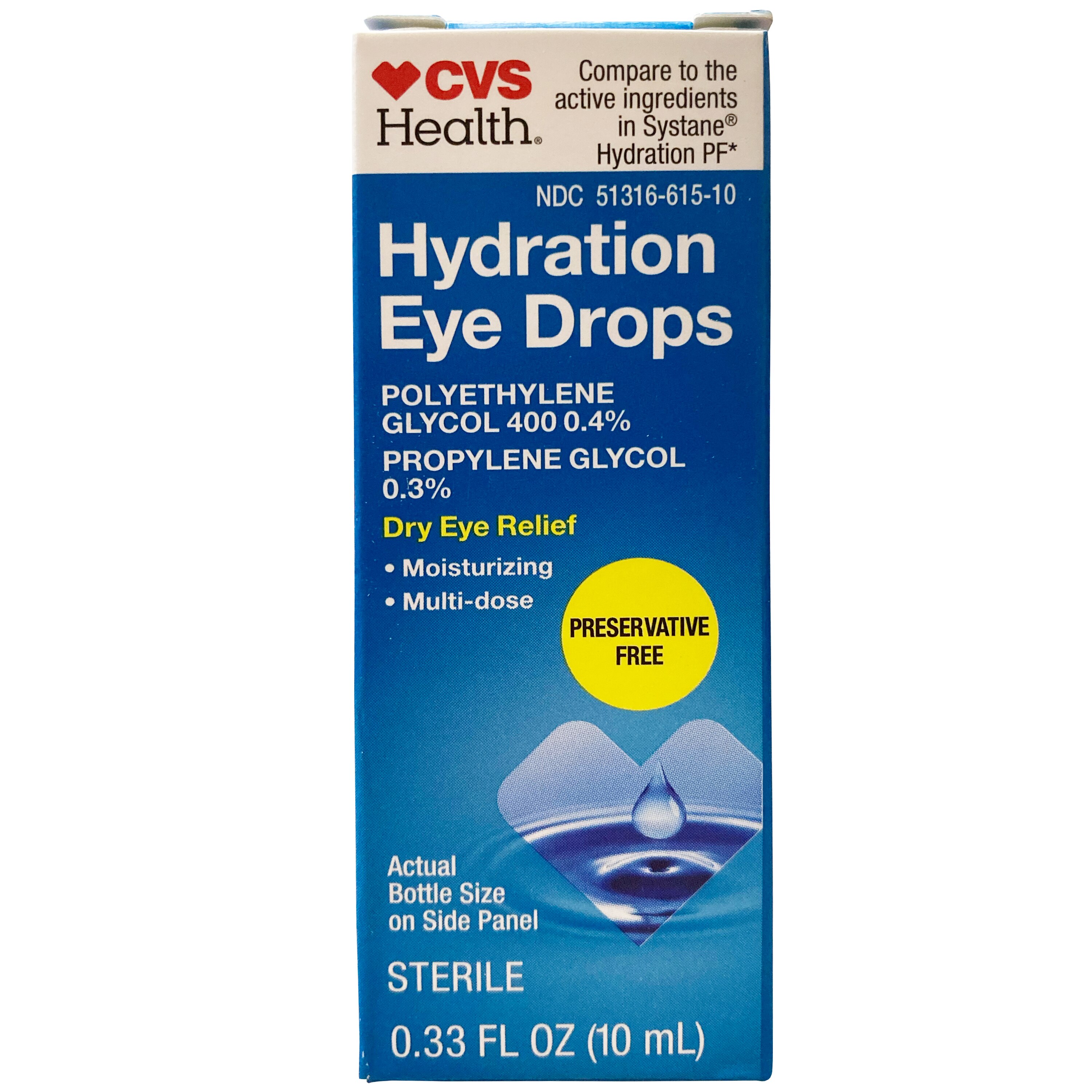 CVS Health Hydration Eye Drops, 0.33 FL Oz - 0.34 Oz