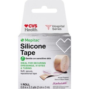 Mepitac Medical Tape Skin Friendly Silicone 3/4 x 118 inch Tan NonSterile, 298300 - Case of 12