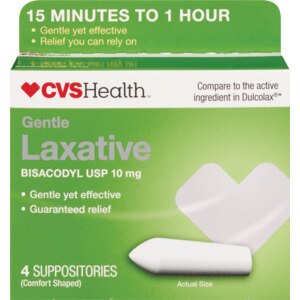 GNP Gentle Laxative Bisacodyl 10mg Suppositories 8ct