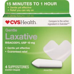  Dulcolax Fast Relief Medicated Laxative Suppositories, Bisacodyl,  10 mg, 8 Count (50000344) : Everything Else
