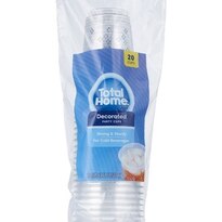 Total Home - Vasos de fiesta decorados de 18 oz, 20 u.