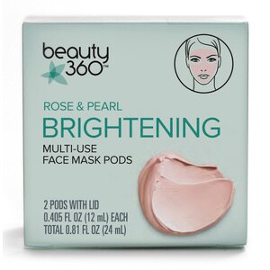 Beauty 360 - Mascarilla facial multiuso en cápsulas, Rose & Pearl Brightening, 2 u.