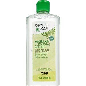Beauty 360 - Agua micelar de limpieza, 13.5 oz