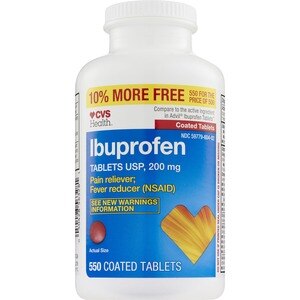 CVS Health Ibuprofen 200 mg Coated Tablets, 550 CT