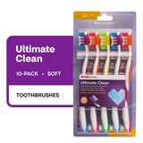 CVS Health Ultimate Clean Toothbrushes, Soft Bristle, 10 CT, thumbnail image 1 of 7