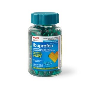 CVS Health Ibuprofen 200 MG Liquid Filled Softgels, 160 Ct