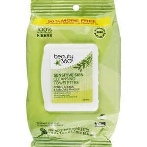 Beauty 360 Sensitive Skin Makeup Remover Wipes, 30/Pack - 30 Ct , CVS