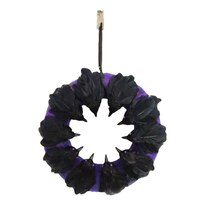 Spooky Village Crow Wreath, 18 in