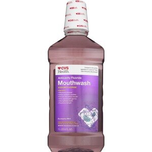  CVS Health Anticavity Fluoride Mouthwash, Mint, 33.8 oz 