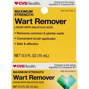 CVS Health Maximum Strength Liquid Wart Remover, .5 OZ