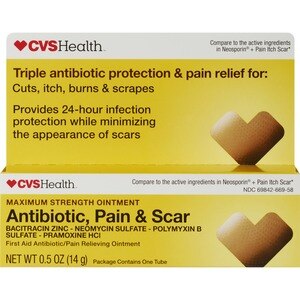CVS Health - Pomada antibiótica, analgésica y cicatrizante