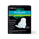 CVS Health Ultra Thin Long Pads with Wings, Super, 42 CT, thumbnail image 2 of 7