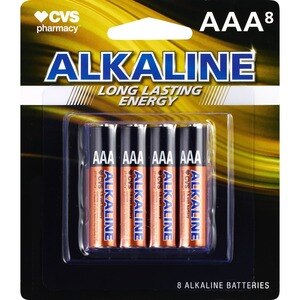 Great Value Alkaline AAA Batteries (8 Pack)