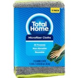 Total Home Microfiber Cloths, 3 ct, thumbnail image 1 of 2
