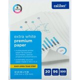 Caliber Extra White Premium Paper 8.5 x 11, 500 ct, thumbnail image 1 of 2