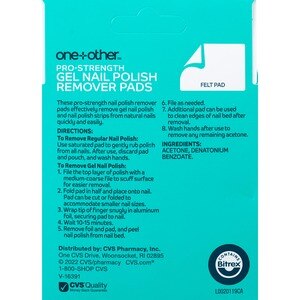 one+other Pro Strength 100% Acetone Gel Nail Polish Remover Pads one+other Pro Strength 100% Acetone Gel Nail Polish Remover Pads