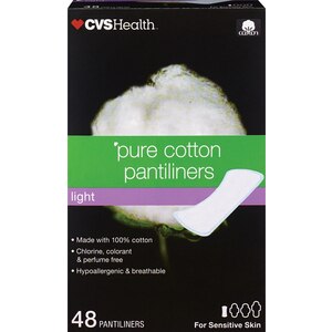 CVS - Protectores diarios de algodón puro, 48 u.