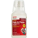 CVS Health Children's Acetaminophen Dye Free Pain Reliever & Fever Reducer Oral Suspension, Cherry, 4 FL OZ, thumbnail image 5 of 7