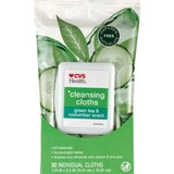 CVS Health Cleansing Cloths, Green tea & Cucumber, 32 CT, thumbnail image 1 of 2