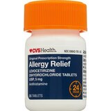 CVS Health 24HR Allergy Relief Levocetirizine Dihydrochloride Tablets, thumbnail image 5 of 5