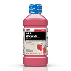 CVS Health Electrolyte Solution, Strawberry, 33.8 FL Oz - 33.8 Oz