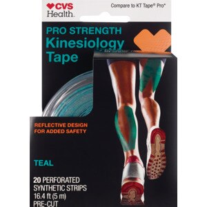 CVS Health Pro Strength Kinesiology Tape, Teal - 20 Ct