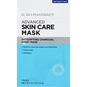 Skin+Pharmacy Detoxifying Charcoal Sheet Mask - Mascarilla