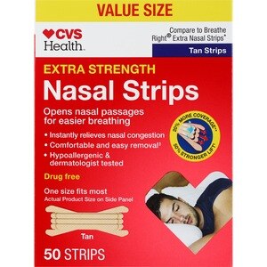 CVS Health - Tiras nasales, potencia extra, 50 u.