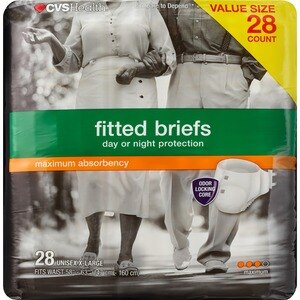 CVS Health Maximum Absorbency Fitted Briefs