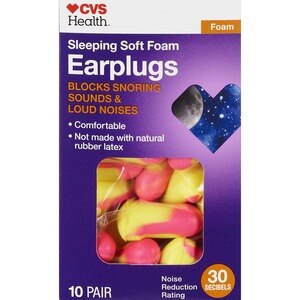 CVS Health Sleeping Soft Foam Earplugs, 10 Pair - 10 Ct