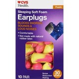 CVS Health Sleeping Soft Foam Earplugs, 10 Pair, thumbnail image 1 of 4