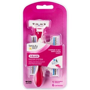  Beauty 360, 3 Blade Razor with 6 Cartriges 