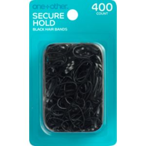 One+other Secure Hold Black Polybands, 400 Ct , CVS