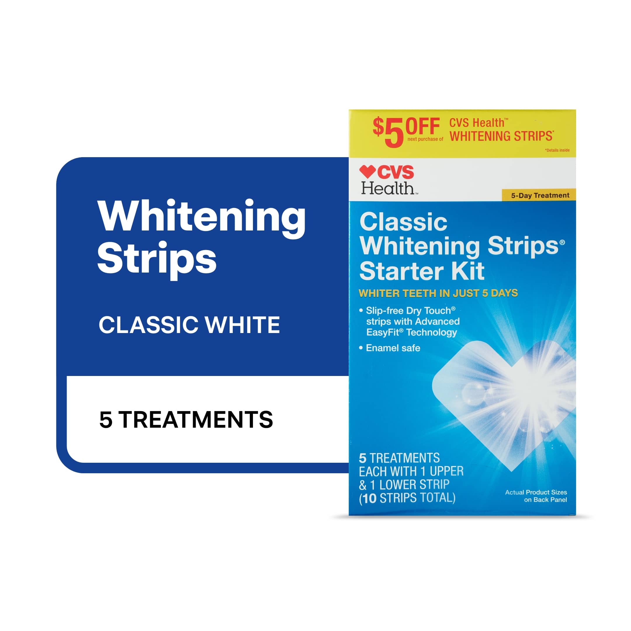 CVS Health Classic Teeth Whitening Strips Starter Kit