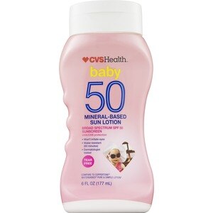 CVS Health Baby SPF 50 Mineral-Based Sun Lotion, 6 Oz