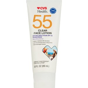 CVS Health SPF 55 Clear Sunscreen Face Lotion, 3 OZ
