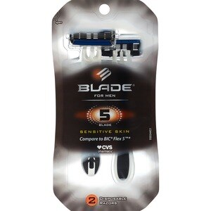 Blade 5 Blade Disposable Razor - 2 Ct , CVS