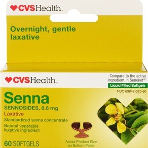 CVS Health Senna Laxative Softgels, 60 Ct