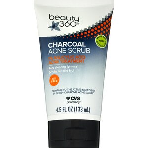 Beauty360 - Exfoliante antiacné con carbón, 4.5 oz