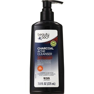 Beauty 360 - Limpiador antiacné con carbón, 7.6 oz