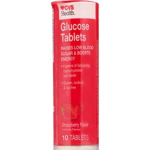  CVS Health Glucose Tablets, Strawberry, 10CT 