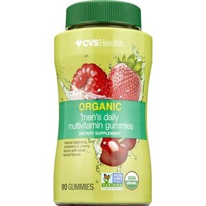 CVS Health Organic Men's Daily Multivitamin Gummies, 90CT